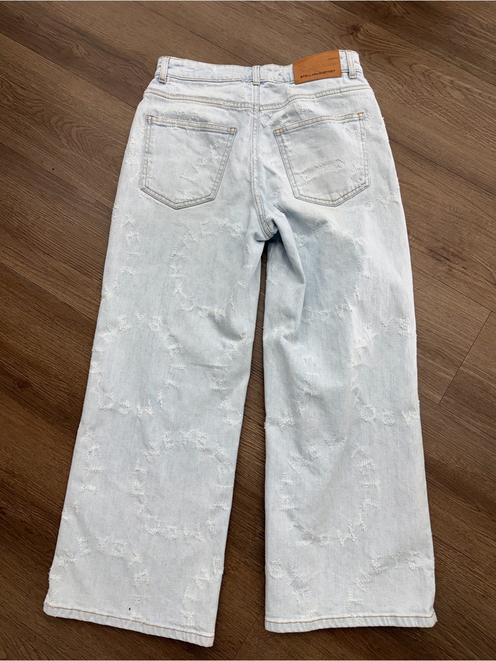 Stella McCartney Logi Pale Blue Wide-Leg Jeans Sz 27 - Picture 3 of 6